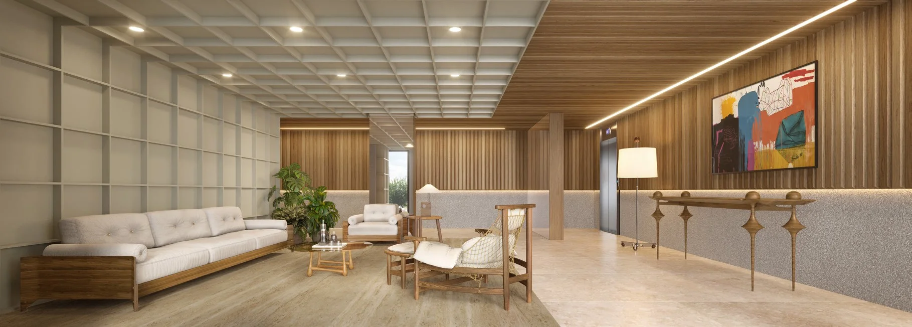 Casa Opus Marista - lobby (render)