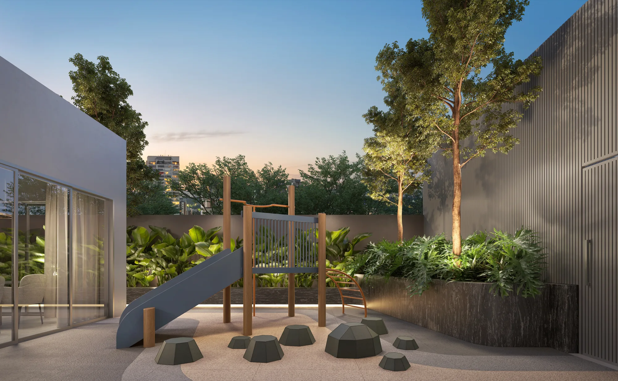 City 23 — área comum — Playground