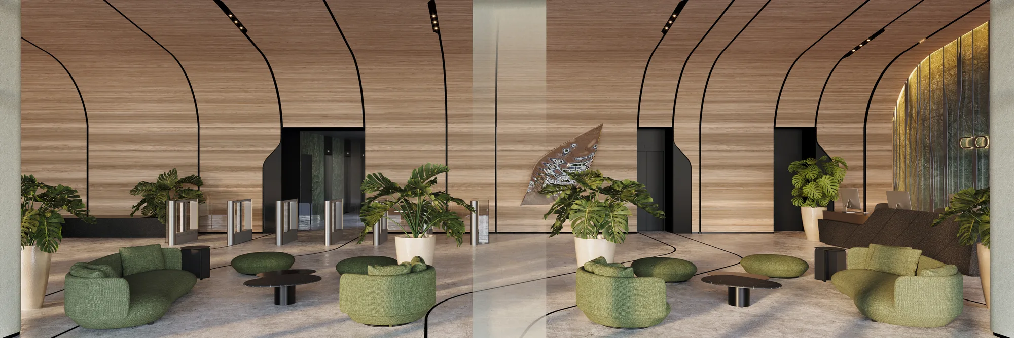 City Corporate — área comum — Lounge do lobby