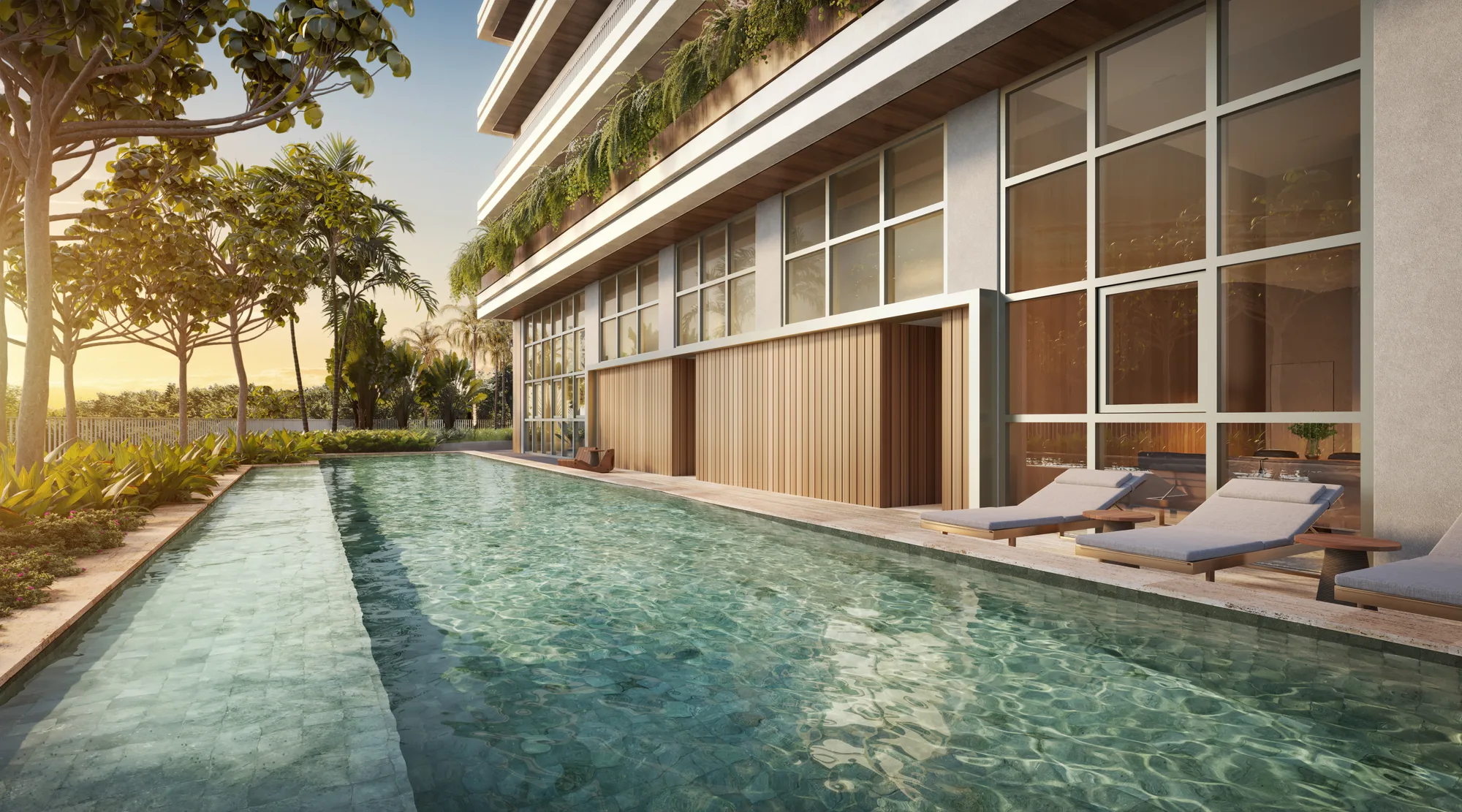 Legítimo Flamboyant Residencial — área comum — Piscina com vista