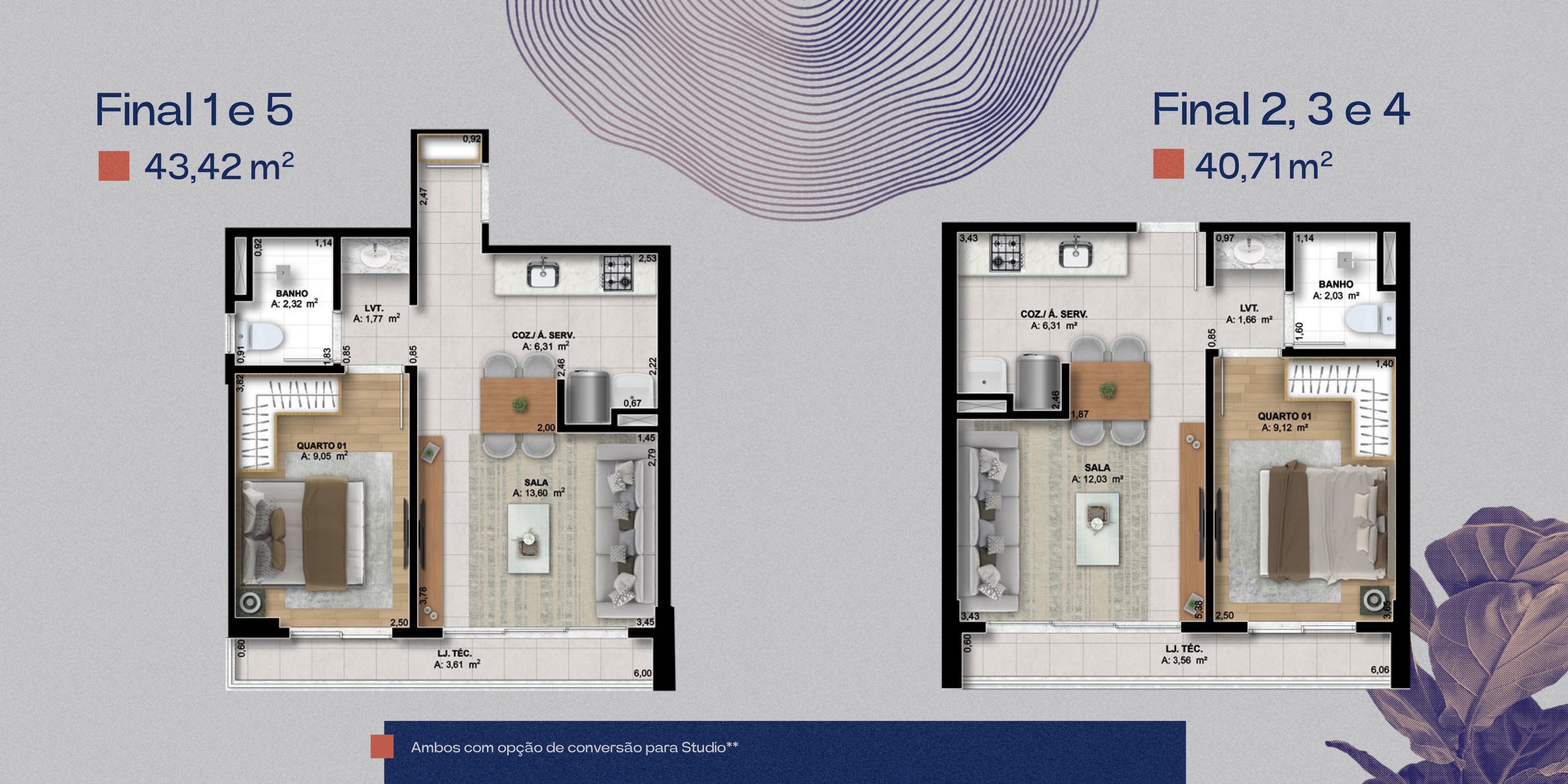 Planta — 1 Quarto