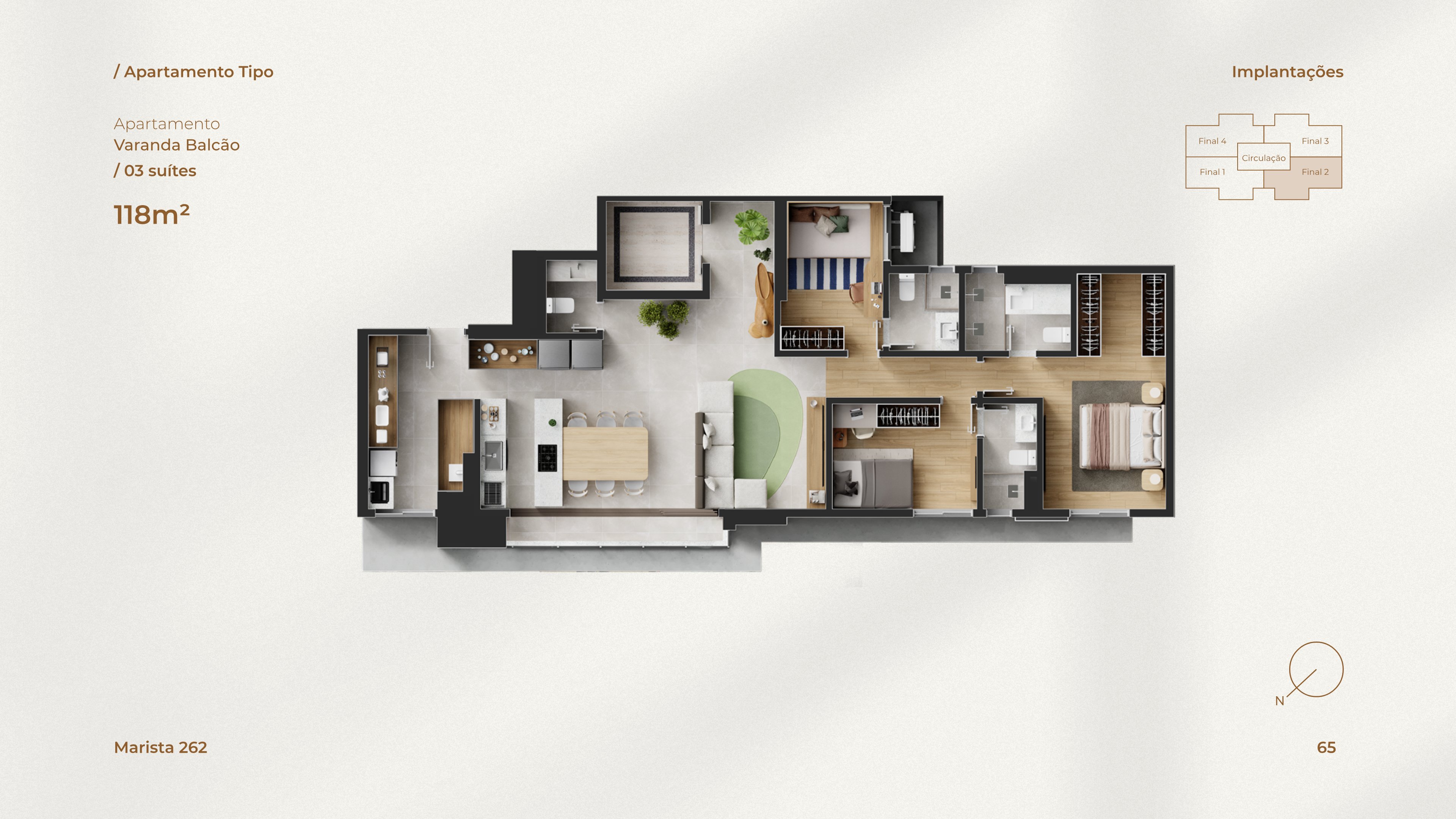 Planta — Apartamento Varanda Balcão