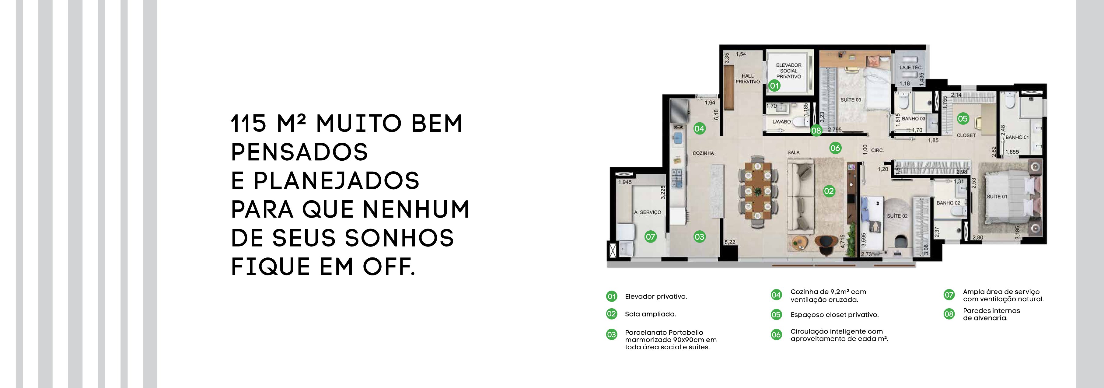 Planta — Apartamento Tipo