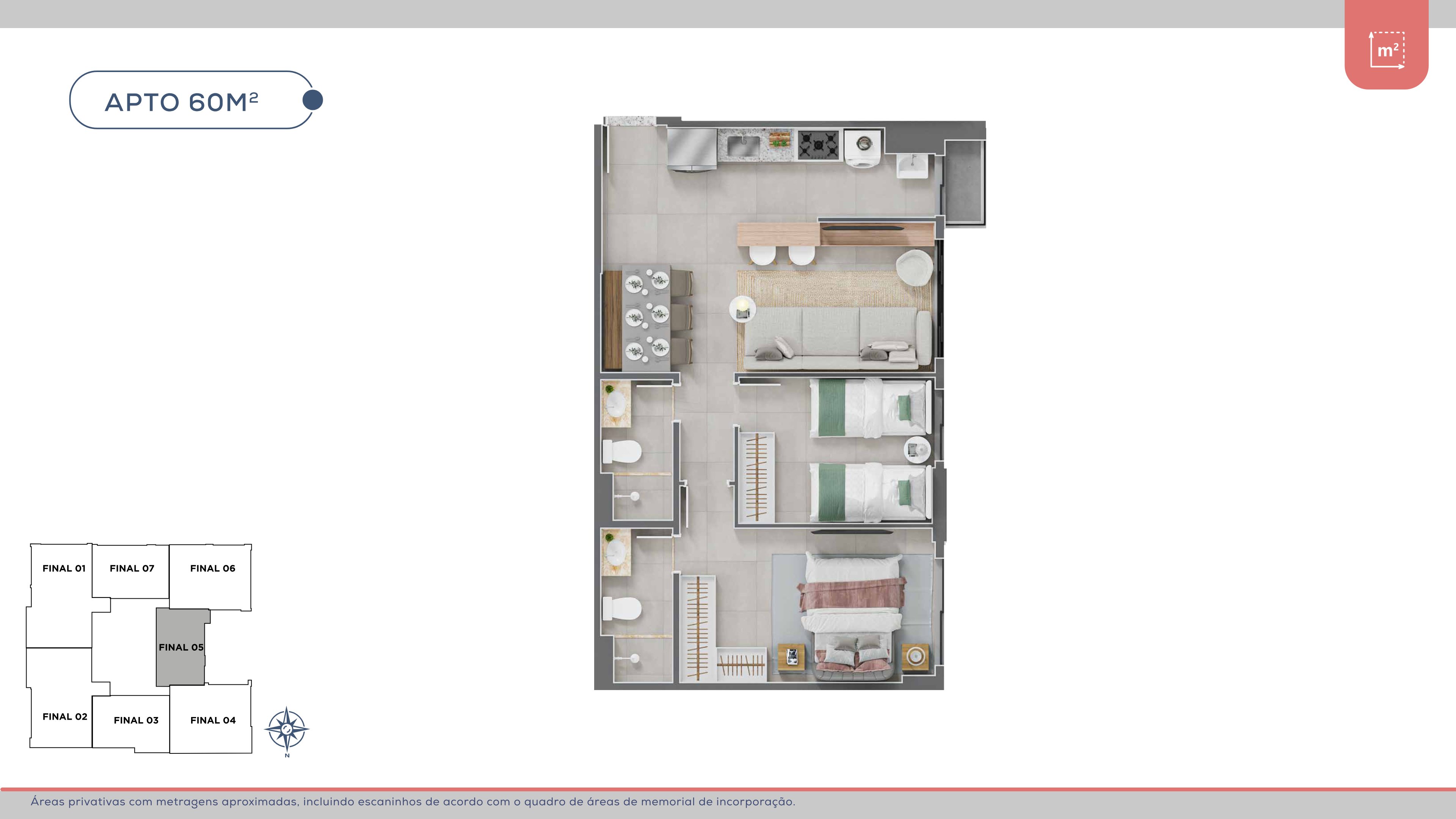 Planta — APTO 60M²