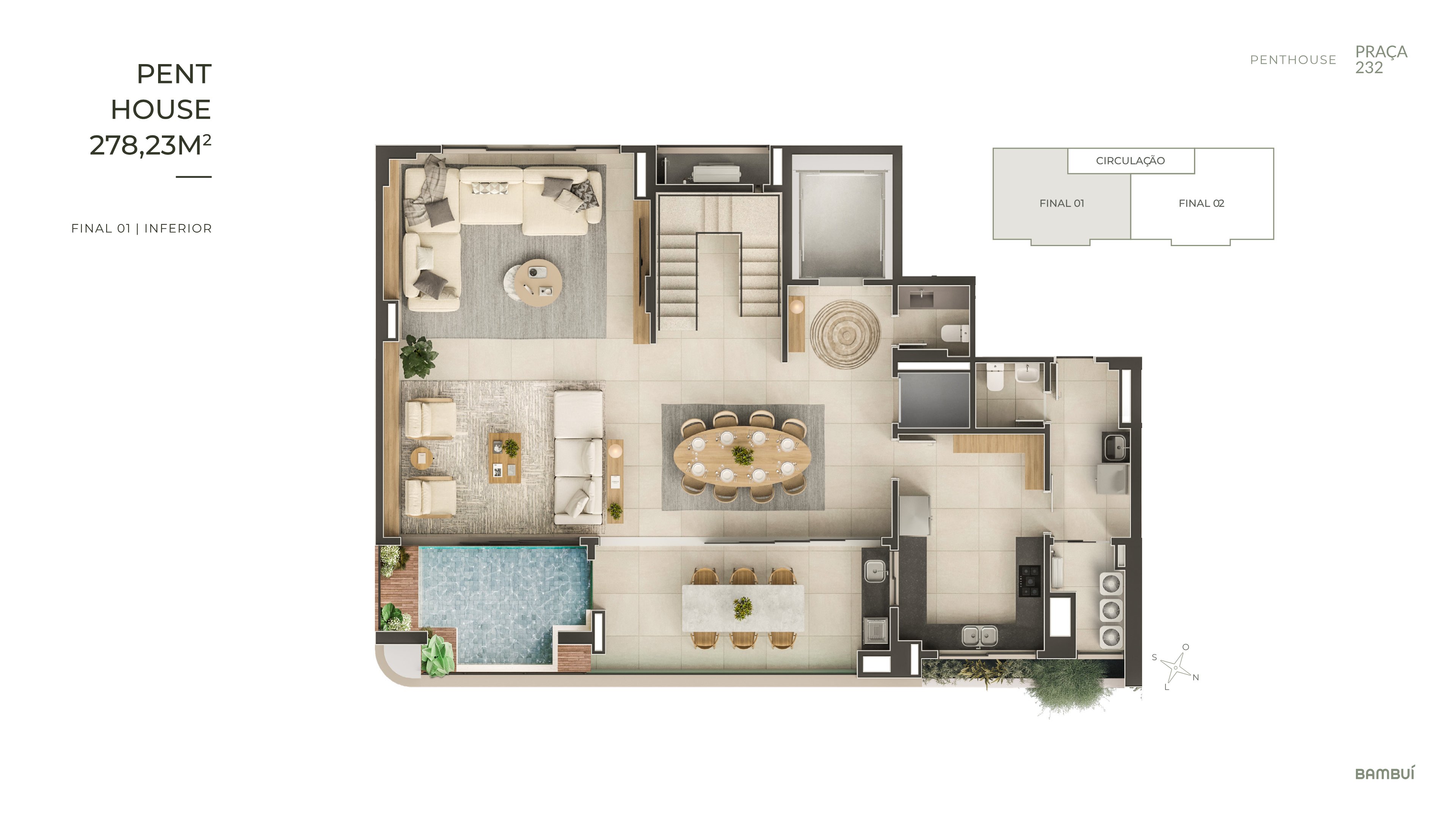 Planta — Penthouse Tipo 1