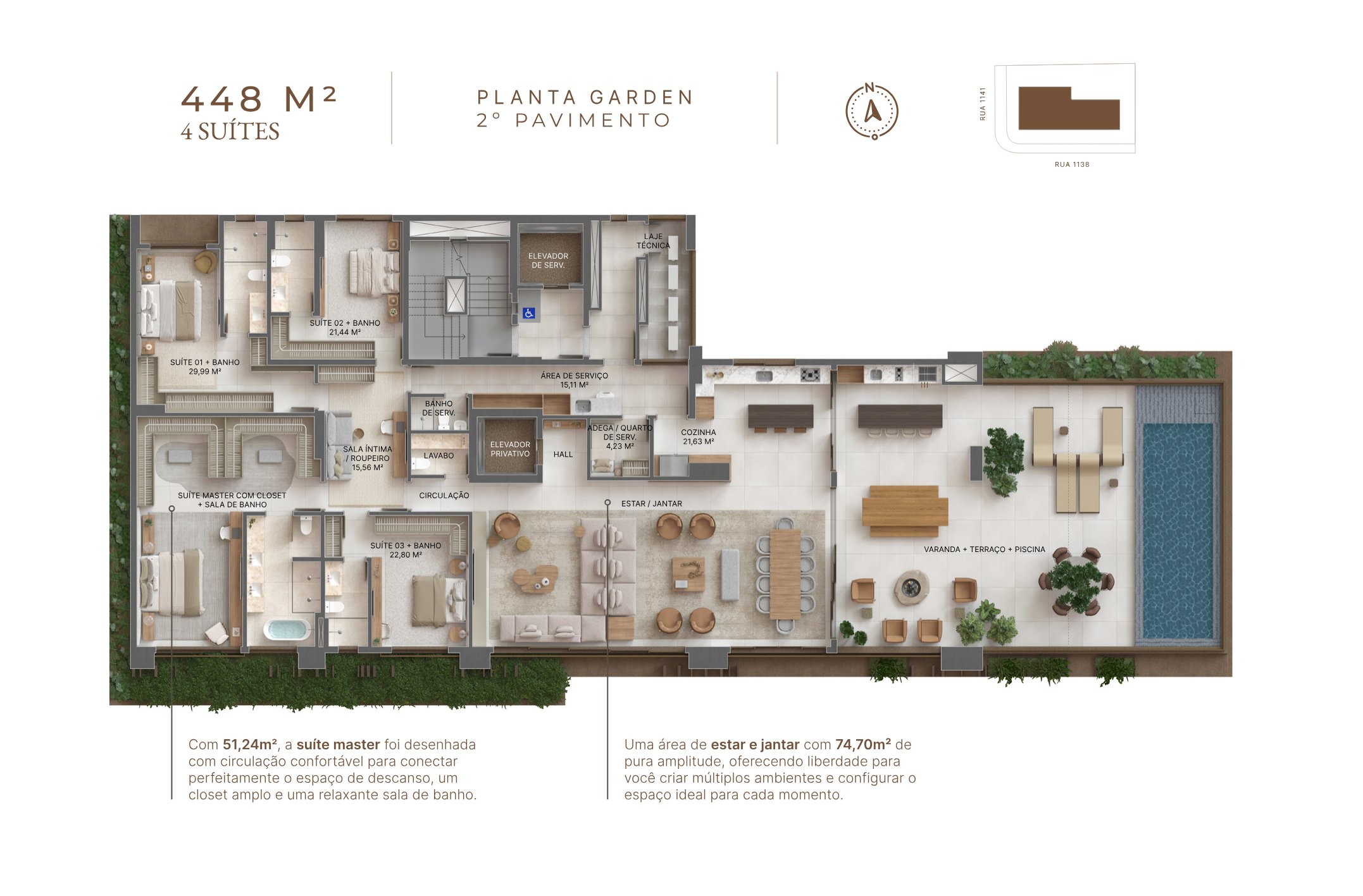 Planta — Residências Garden